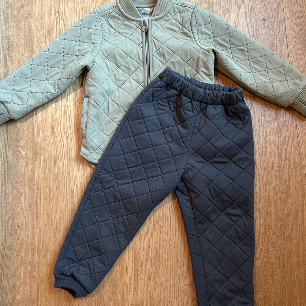 Wheat Kids Thermowear Jacket & Pants Non Toxic Winterwear 3T